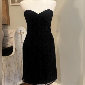 Milly Black Strapless Dress